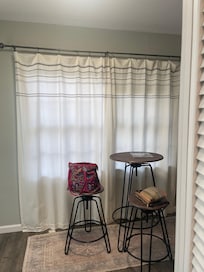 Needs thicker curtains for nighttime