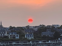 Blick vom Balkon