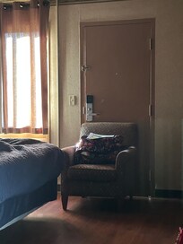 You’ll notice, a light from the right side under the doorway. This is how your creatures or critters enter the room that you’ll share the bed with.
