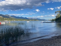 Evening stroll by the lake.
