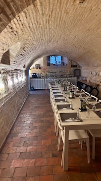 Subterranean breakfast area