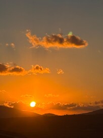 Sonnenaufgang vom Balkon