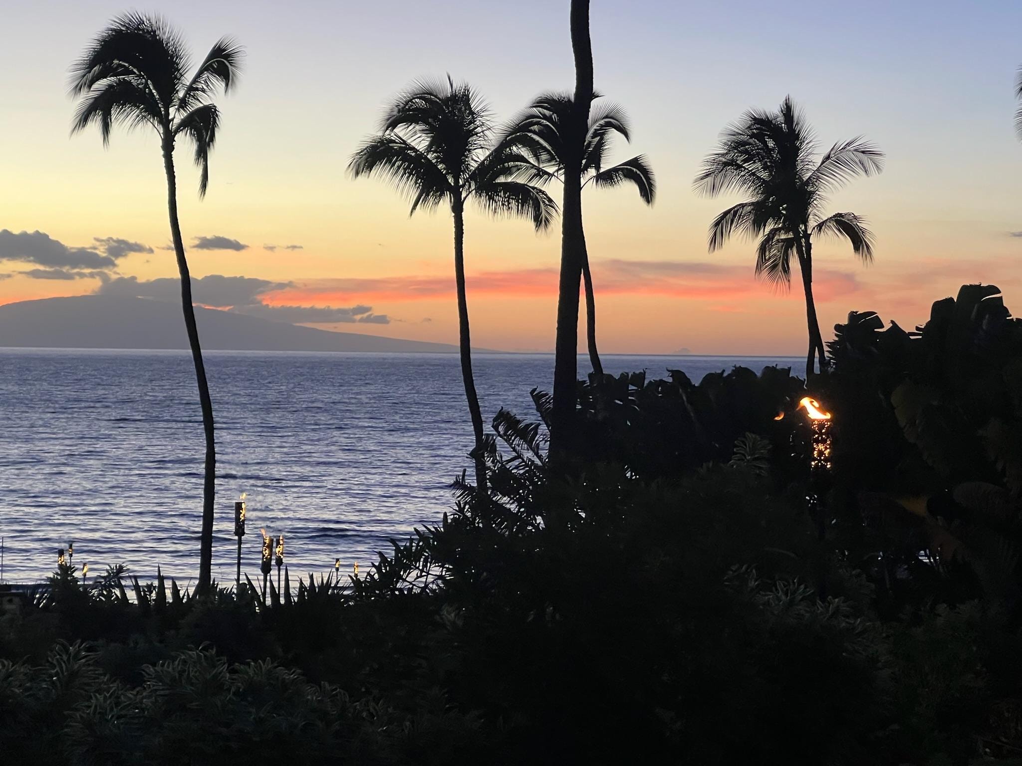 Sunset from the balcony