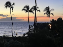 Sunset from the balcony