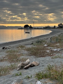Coffee every morning looking at the Lighthouse at Point No Point.