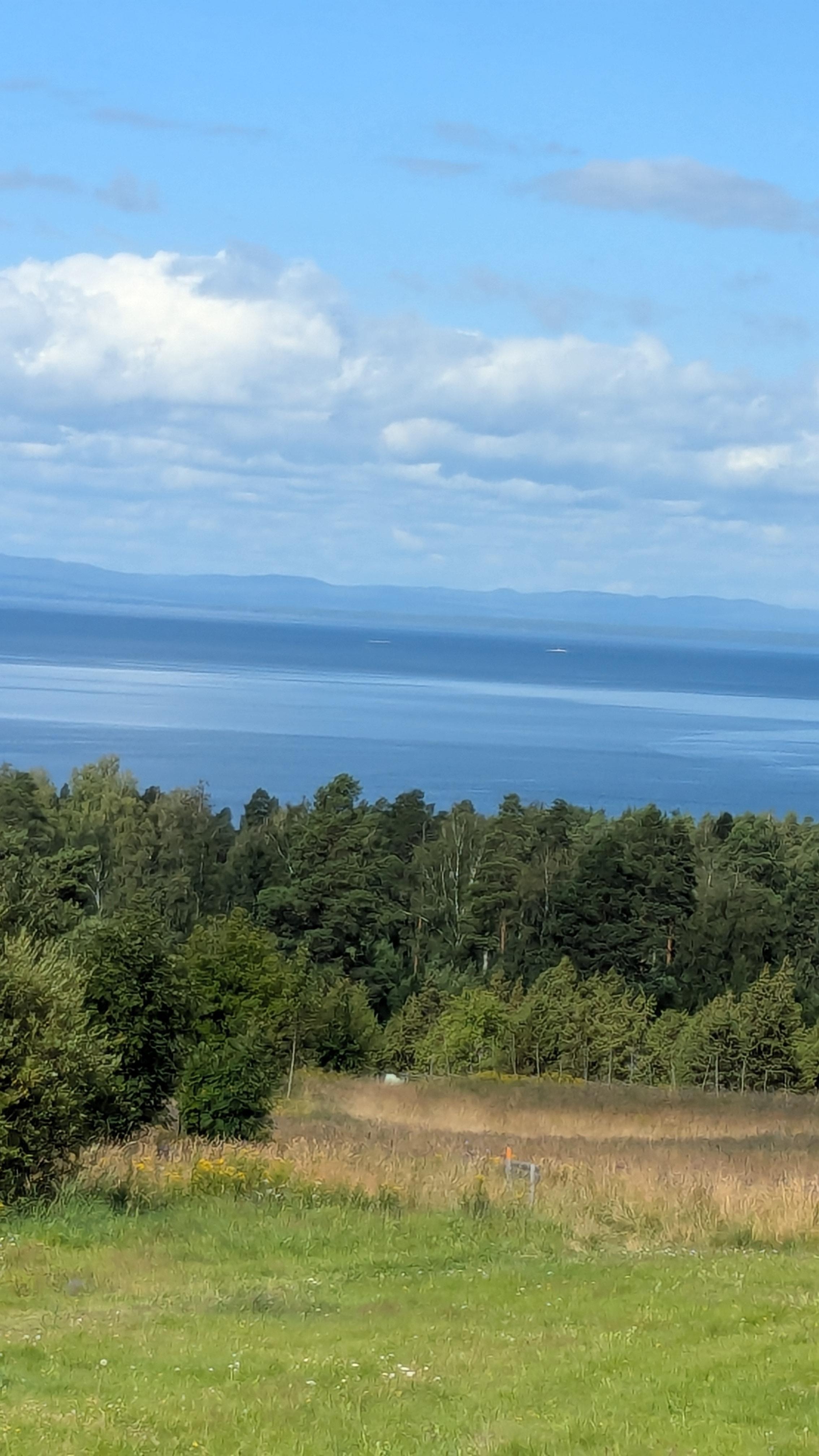 Siljan. Utsikt från restaurangen 
