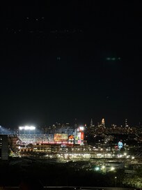 night view from rooftop on a gameday