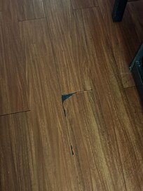 Damage/missing floor pieces