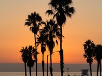 Amazing sunset picture from right outside the room.