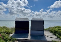 Strandkörbe mit Blick aufs Meer