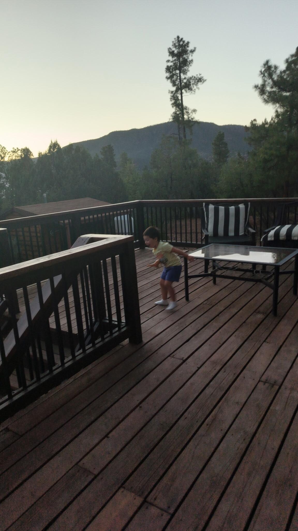 Dancing on the deck 