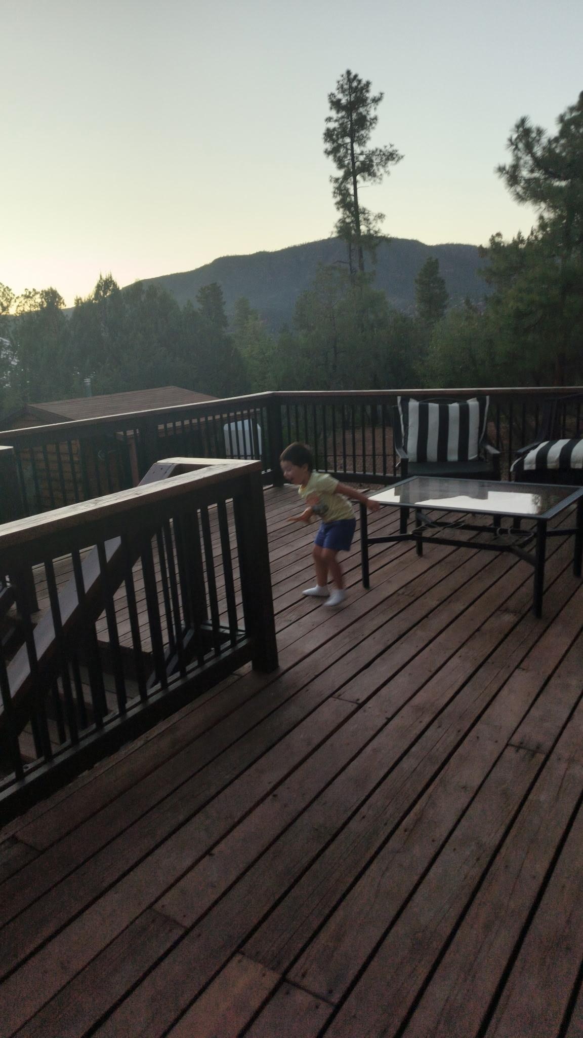 Dancing on the deck