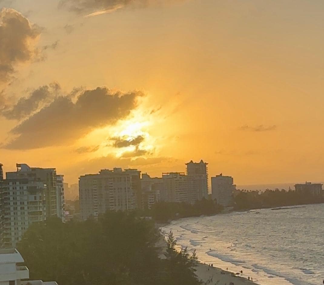 Sunset from balcony
