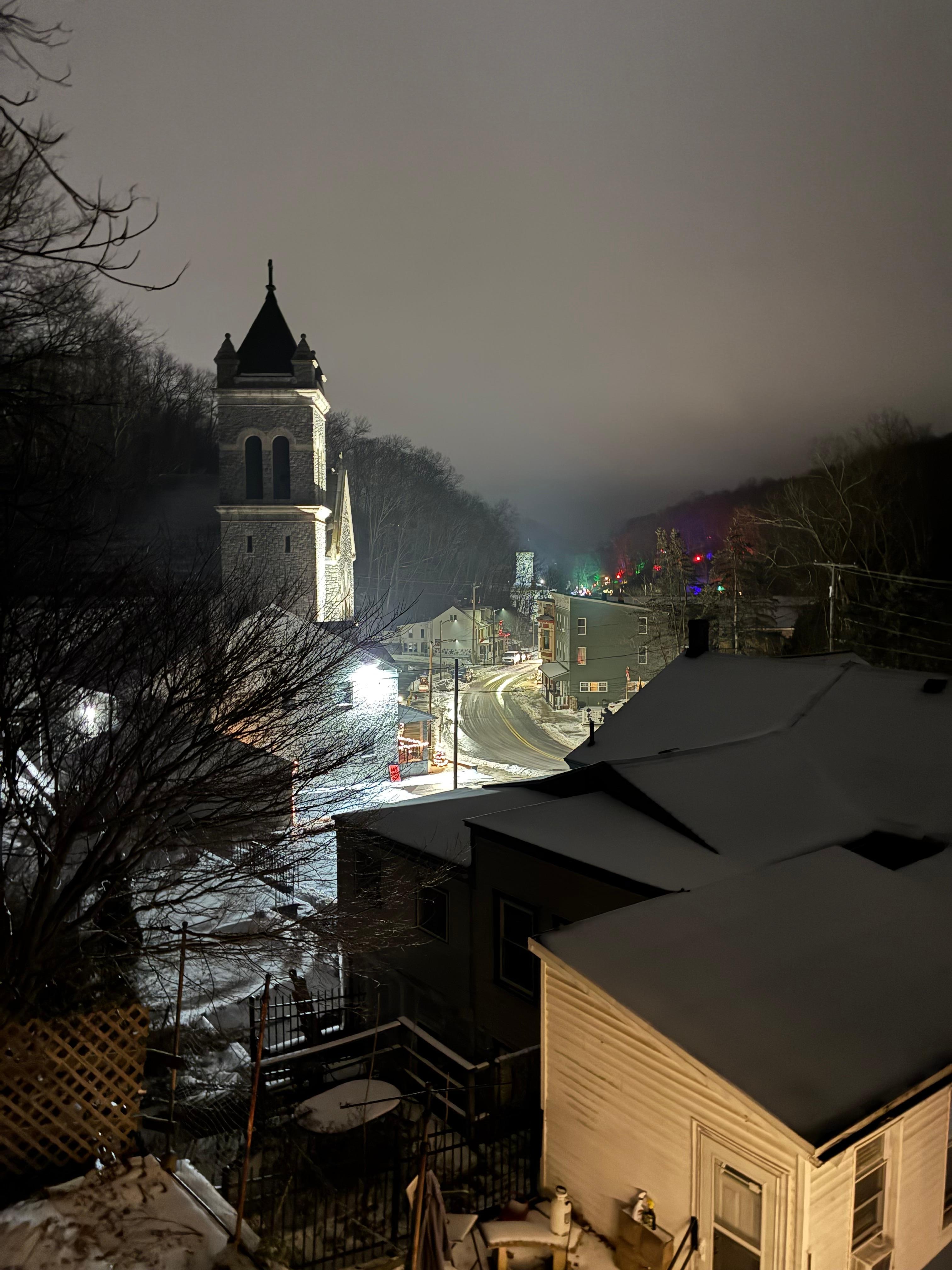 View from the top deck