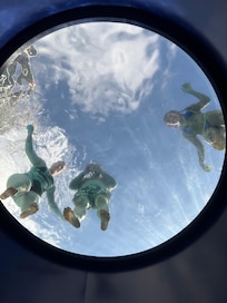 From the lobby, you can see this opening from the pool!