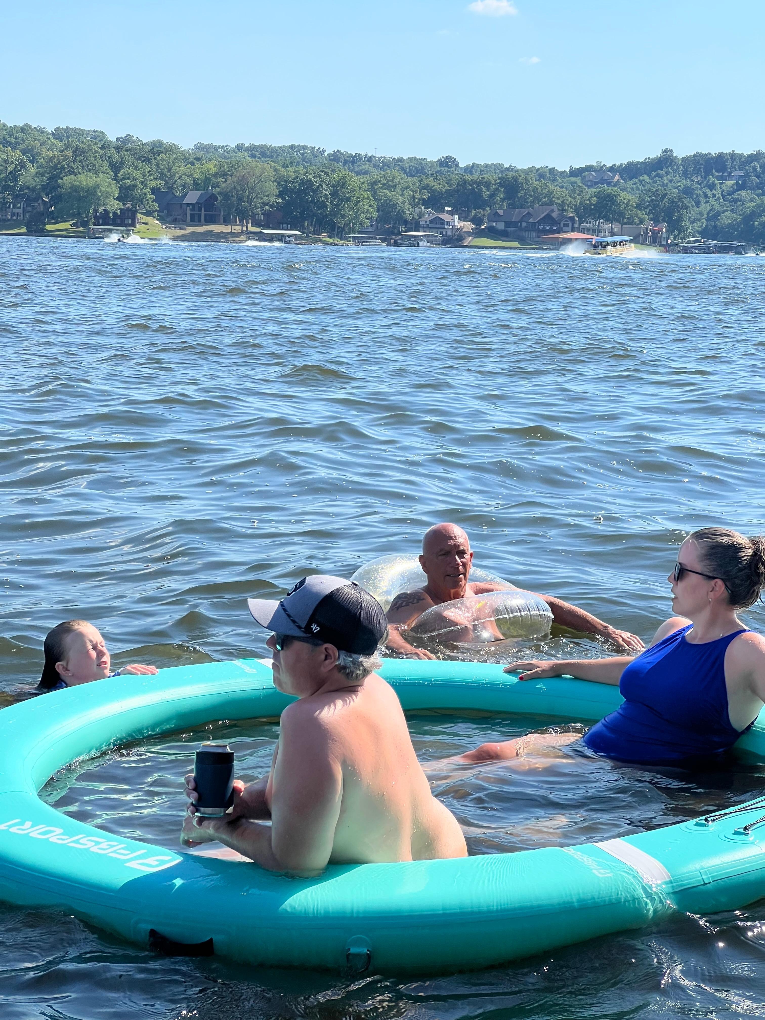 Funday all day on the lake at the house!