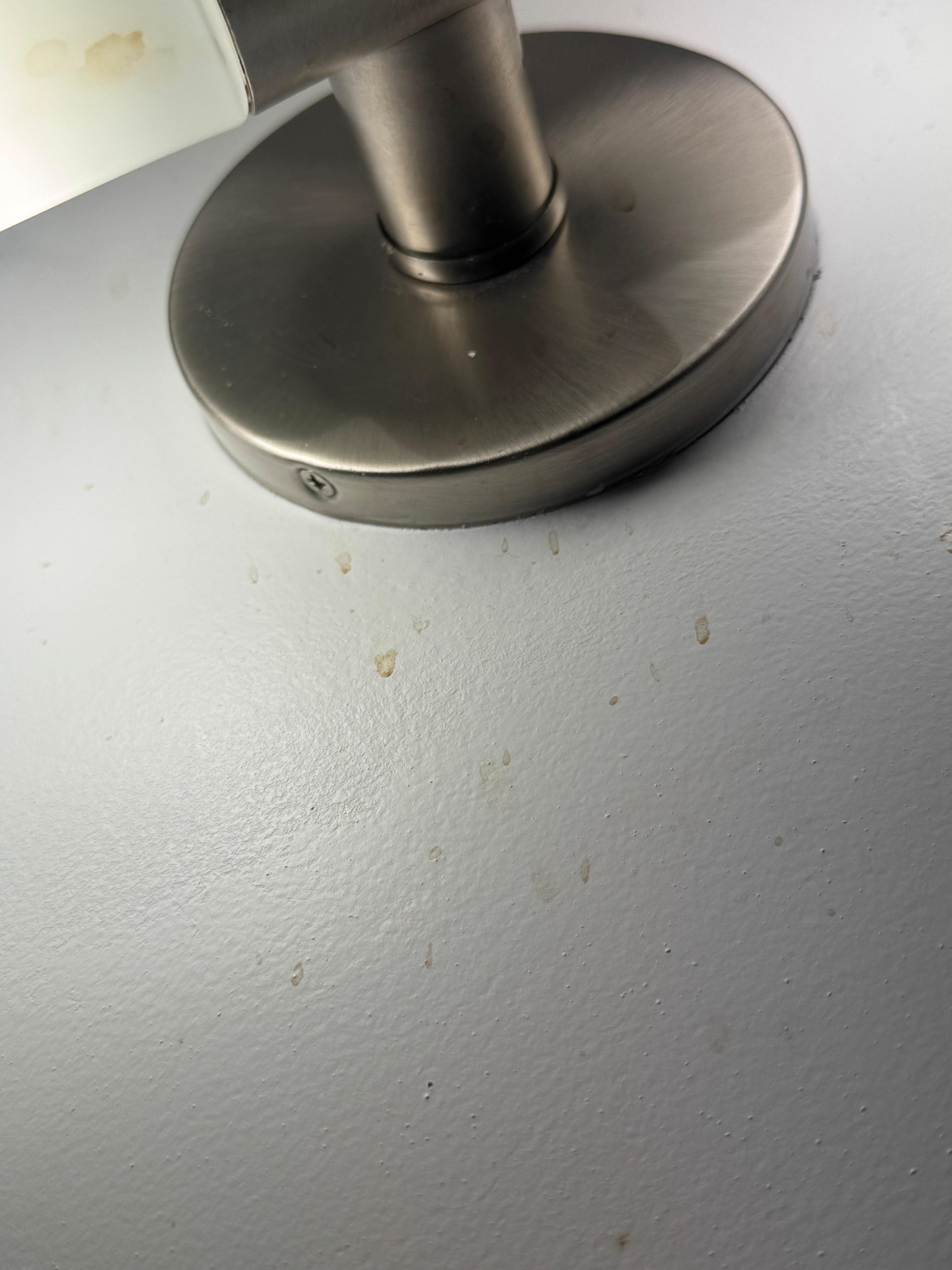 Unidentified fluid splattered 