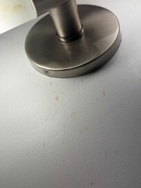 Unidentified fluid splattered