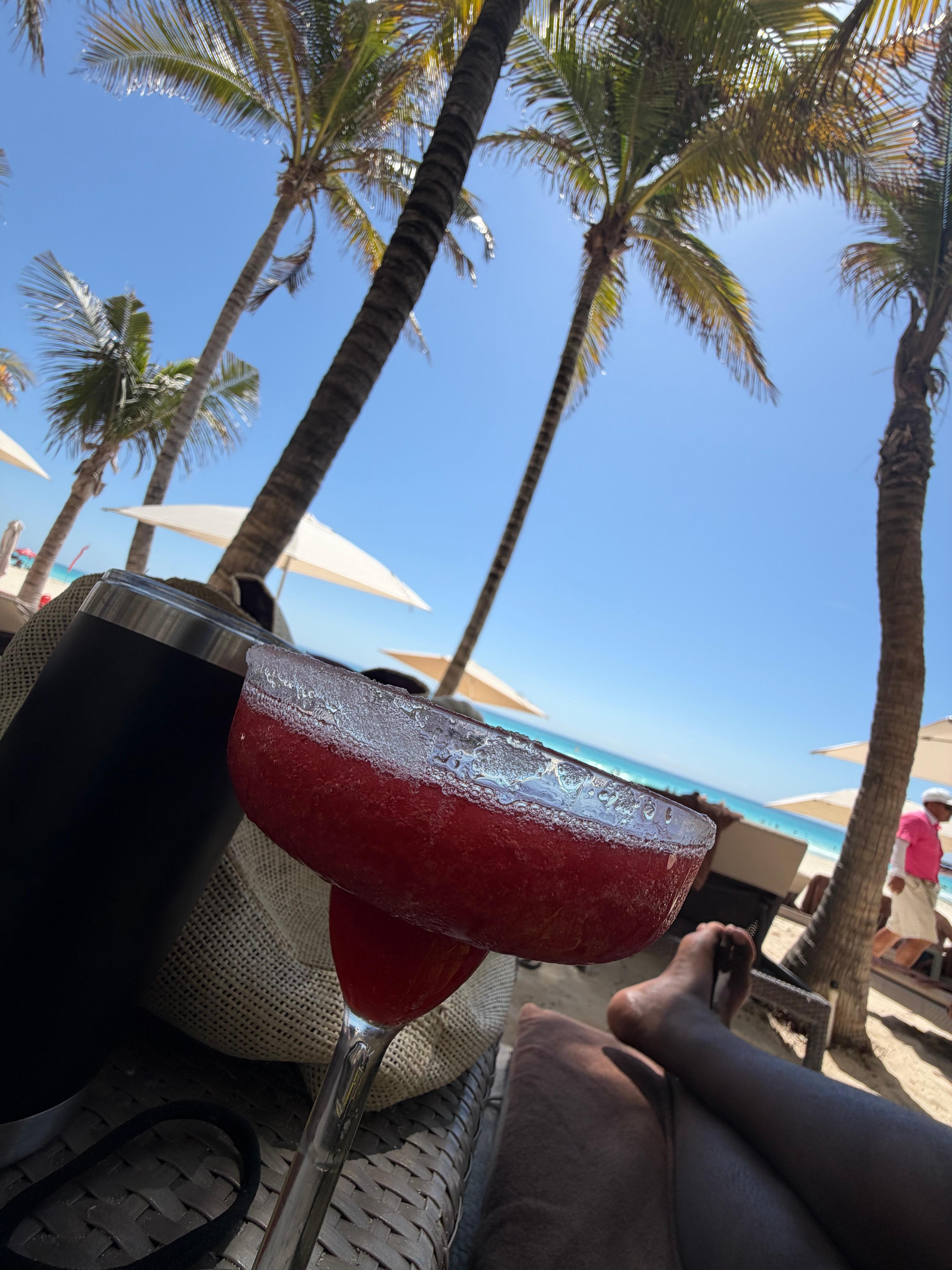 Drinks on the beach
