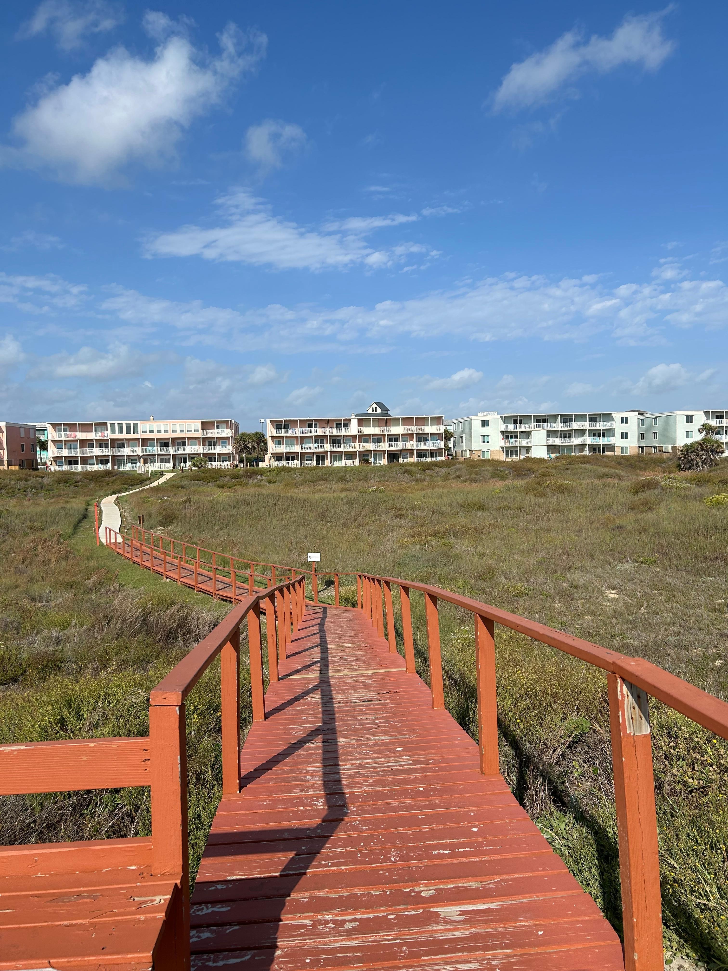 View of the condo from top of the dune.
