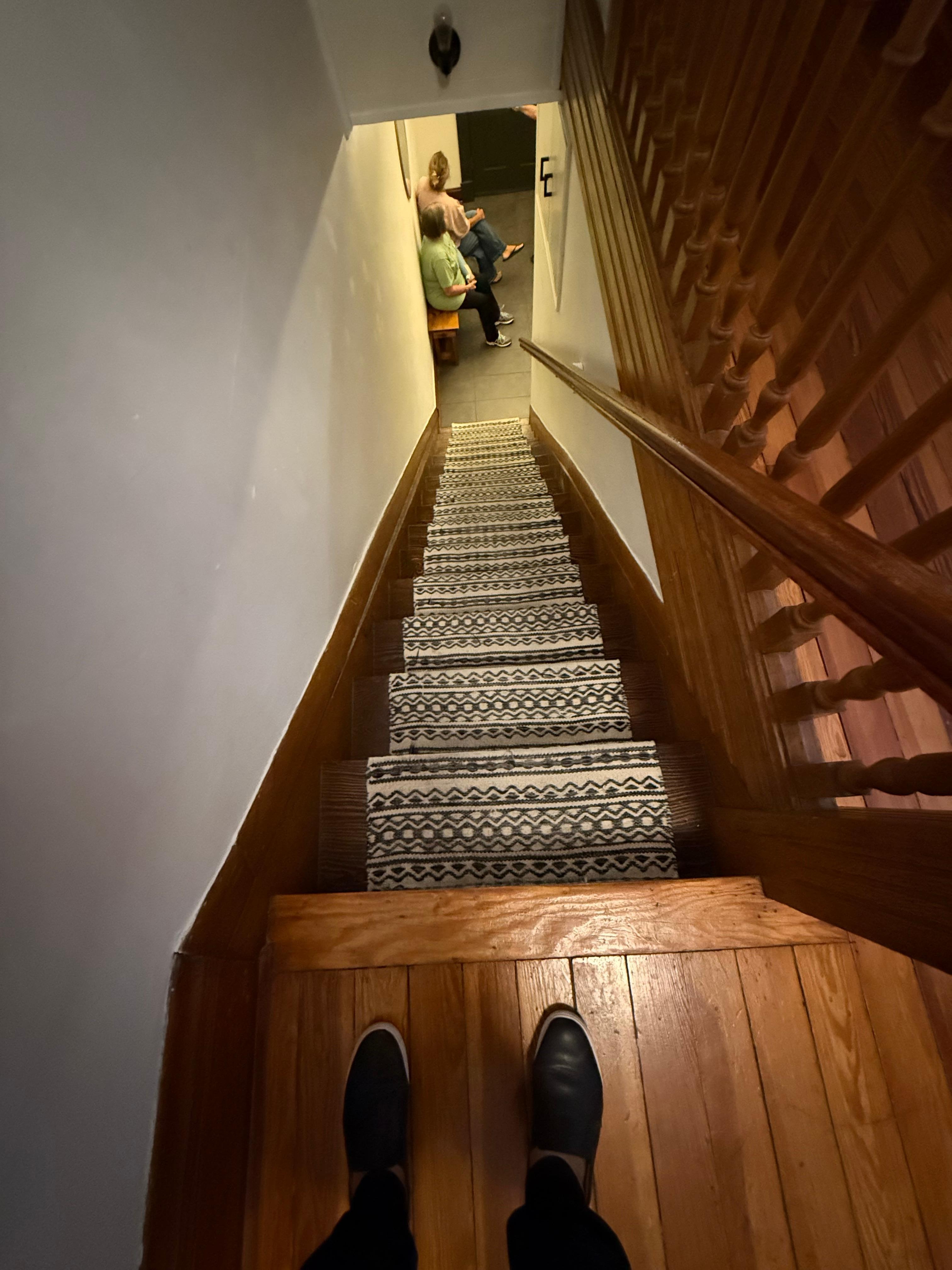 Very steep stairs to some sleeping areas