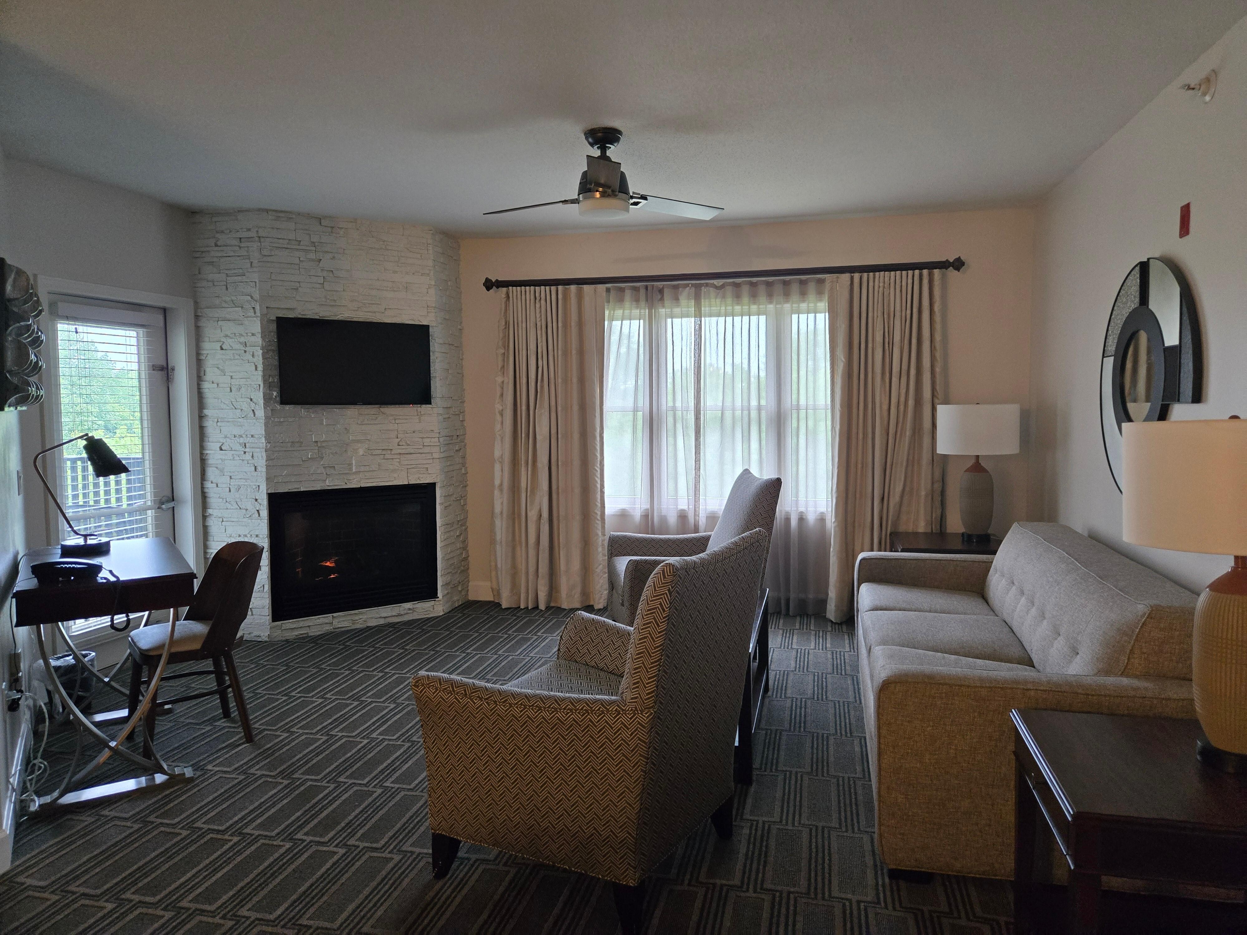Living room with access to balcony 