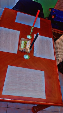 Nice dining room in the room