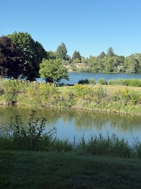 Outside the hotel window