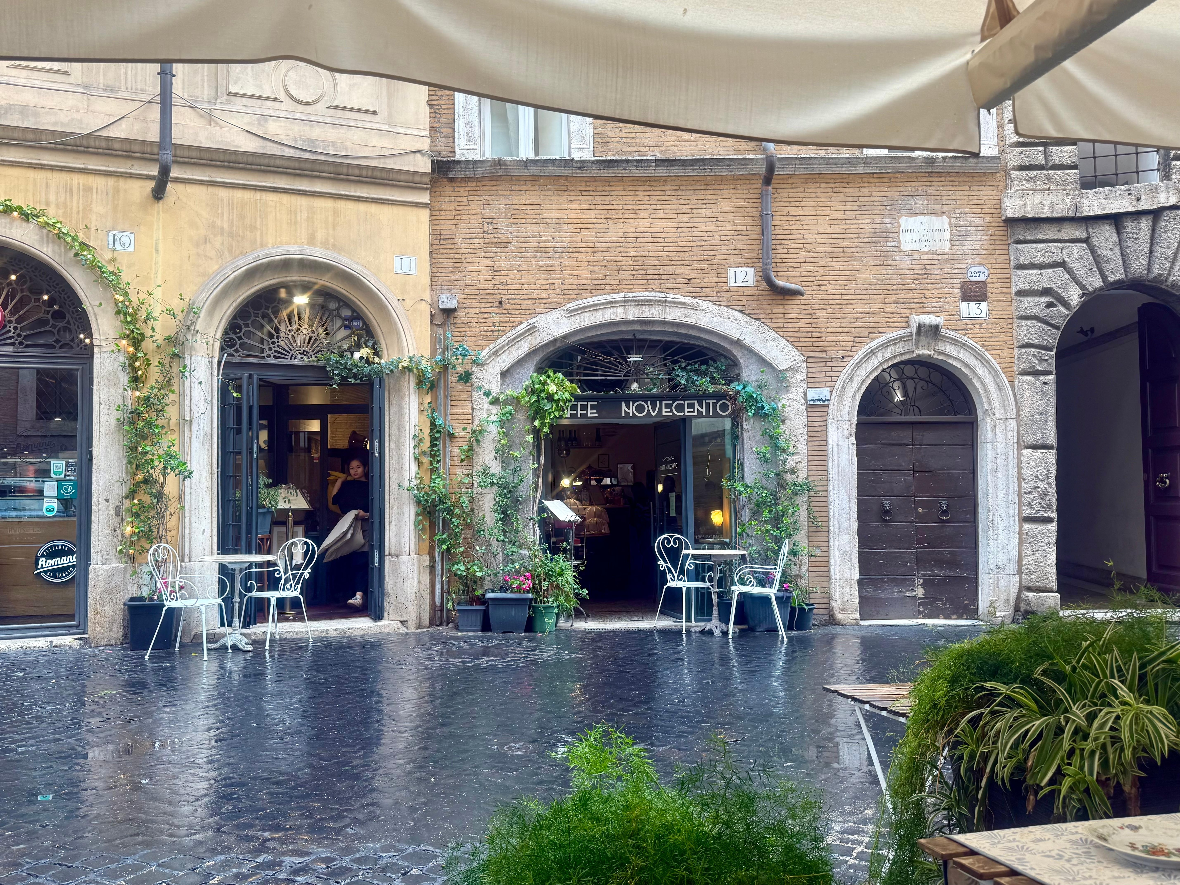 Lovely restaurant just downstairs from the apartment. 