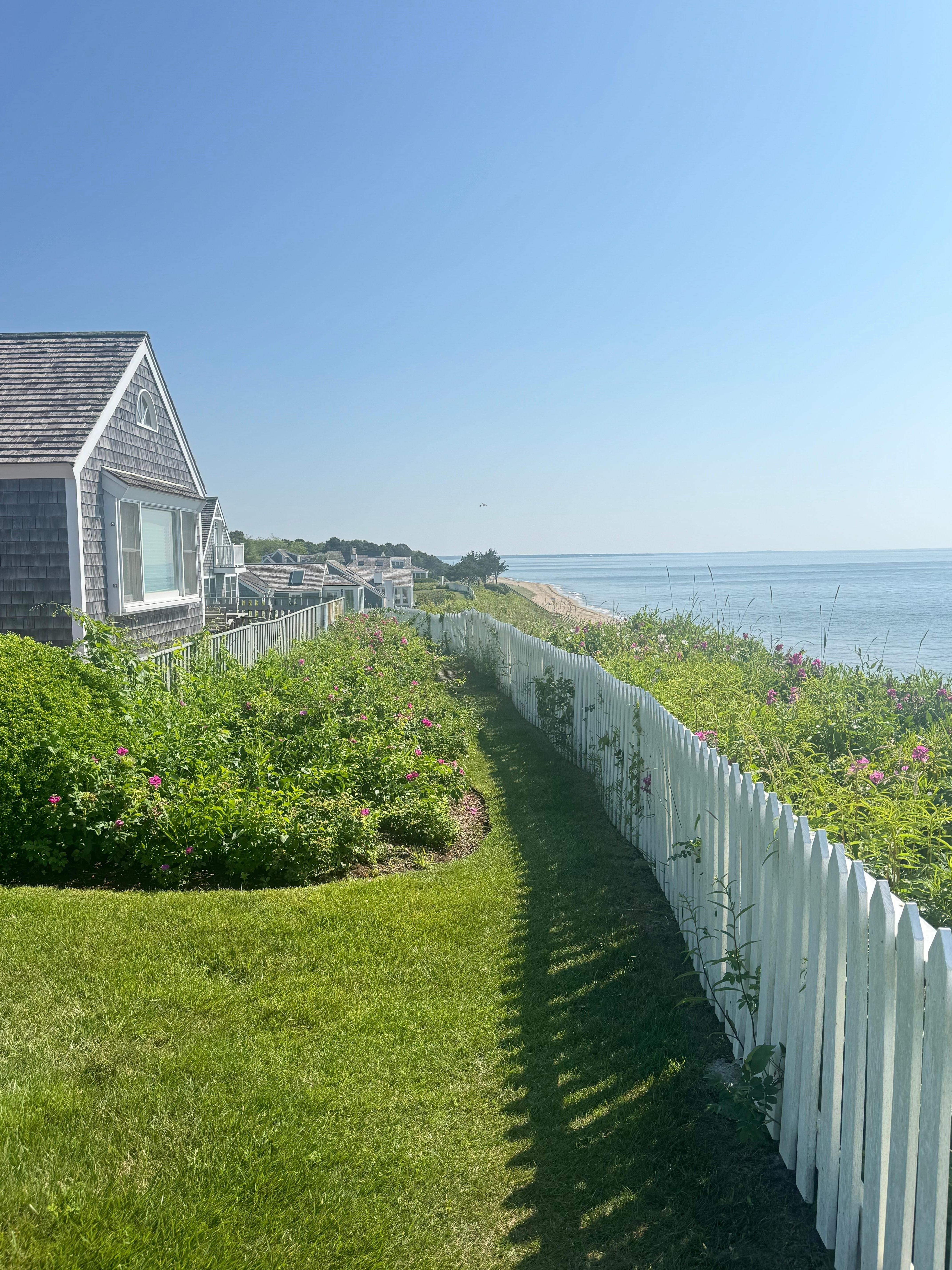 A few steps outside cottage