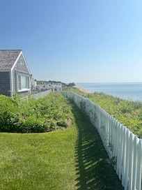 A few steps outside cottage