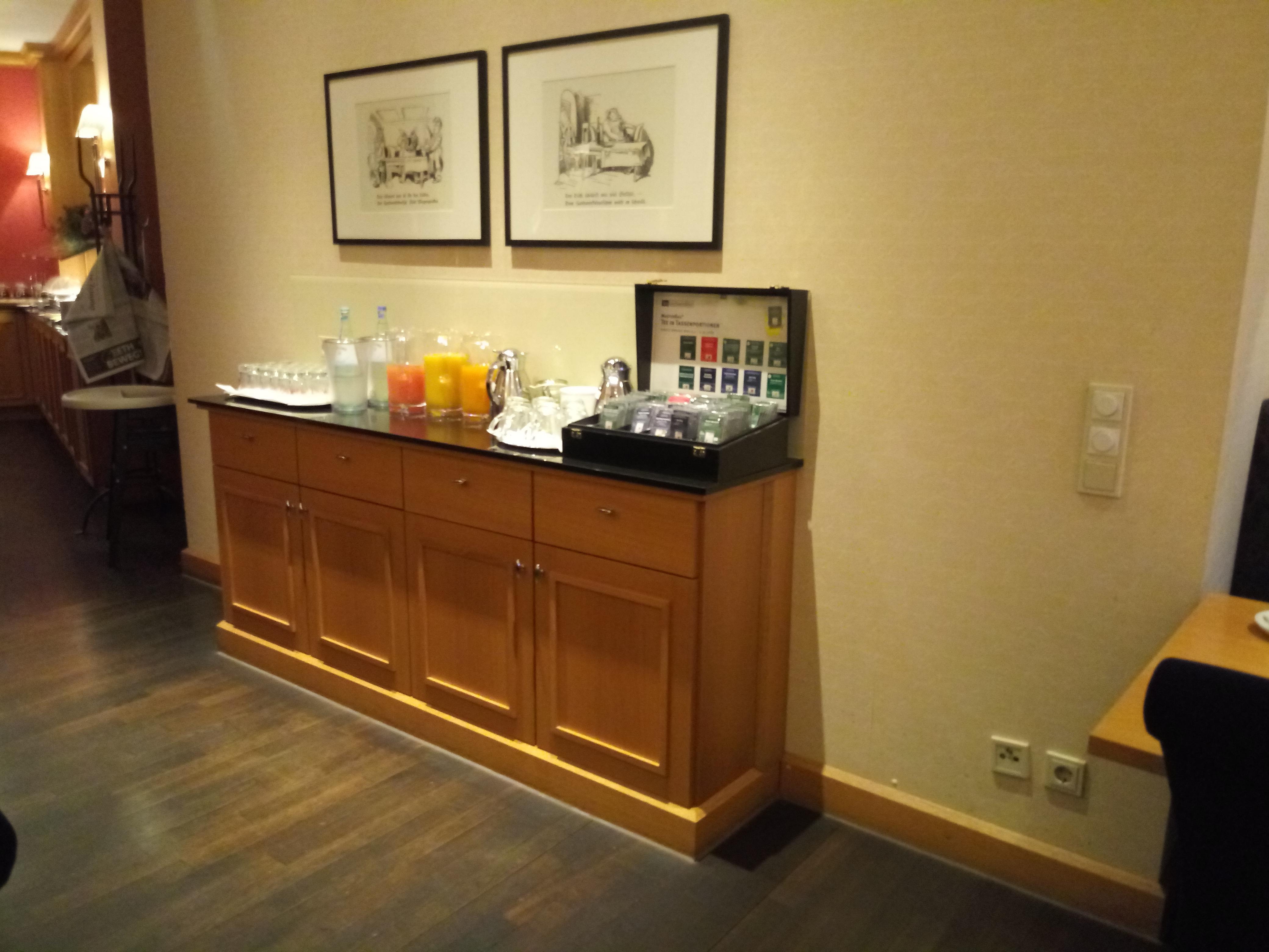 Coffee and juices station