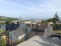 Rooftop views were spectacular - downtown, Space Needle, sailboats in the water.