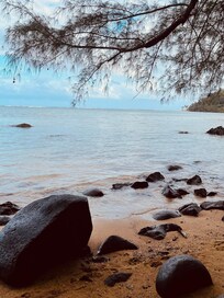 West side of the beach.