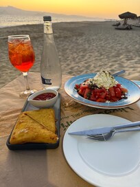 Dinner on the beach within walking distance.