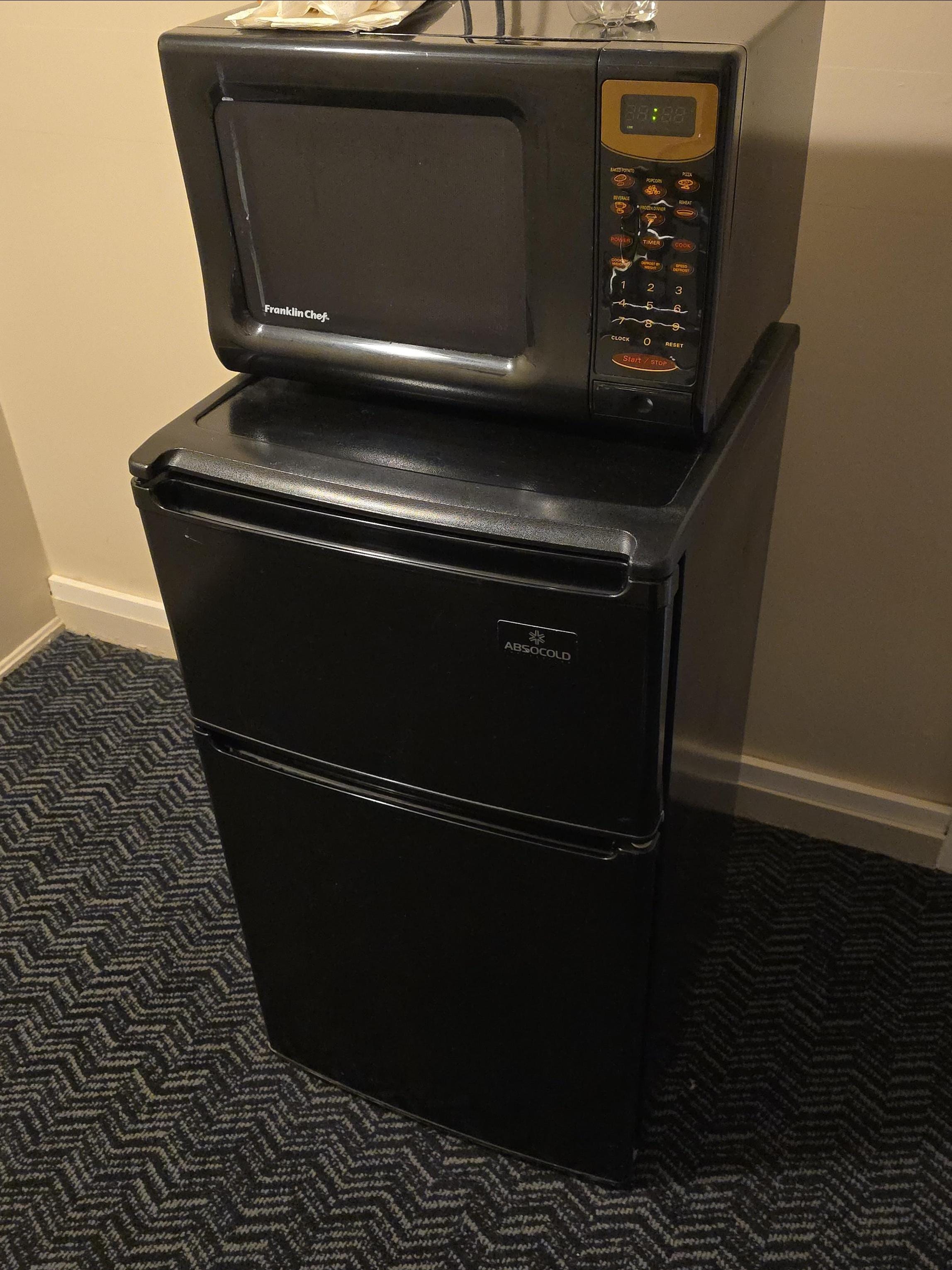 One if the best room fridges I've seen....it actually had a reasonable freezer space!