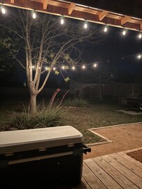 And the lights on the patio always welcomed us home.