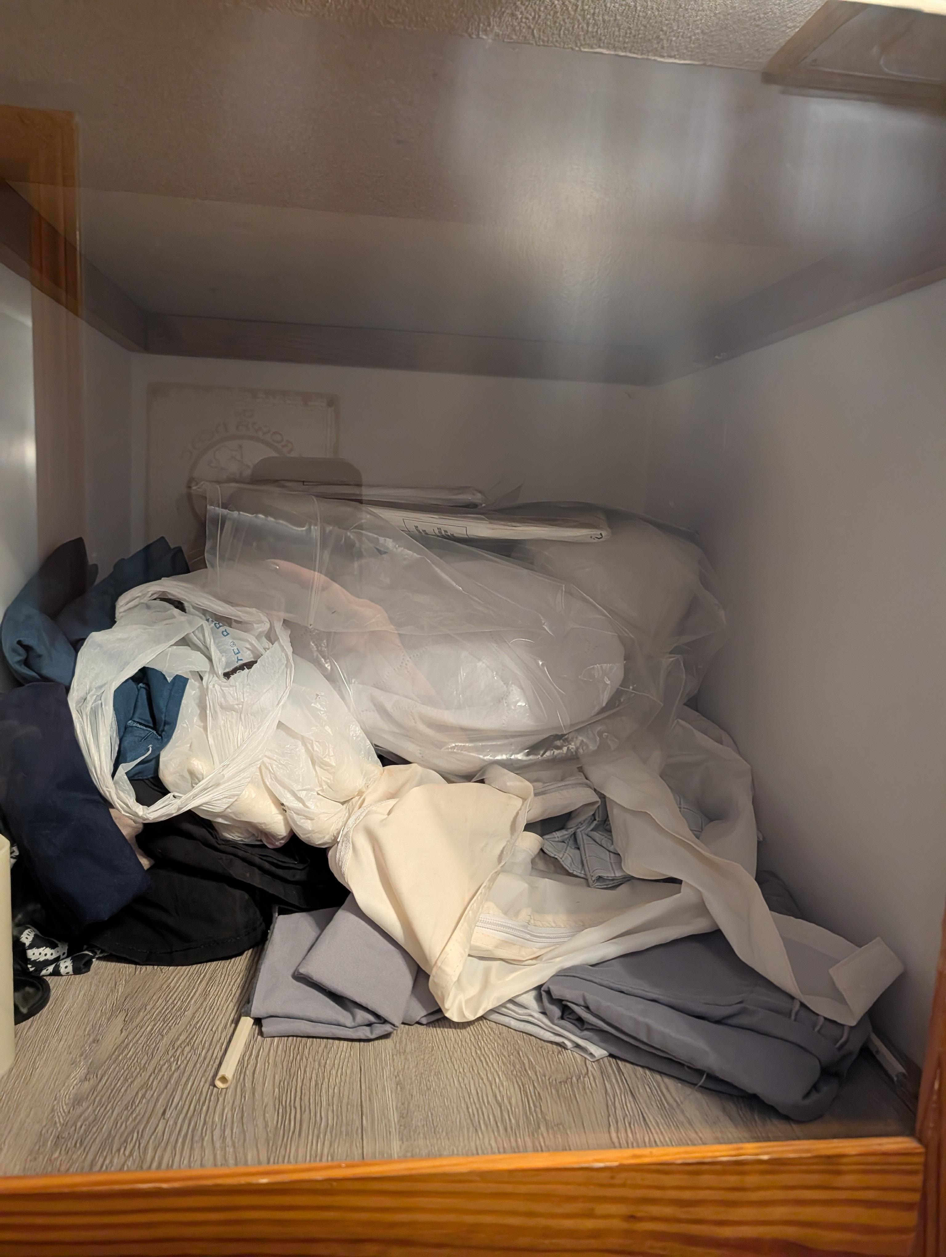 Closer shelf not our things