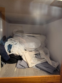 Closer shelf not our things