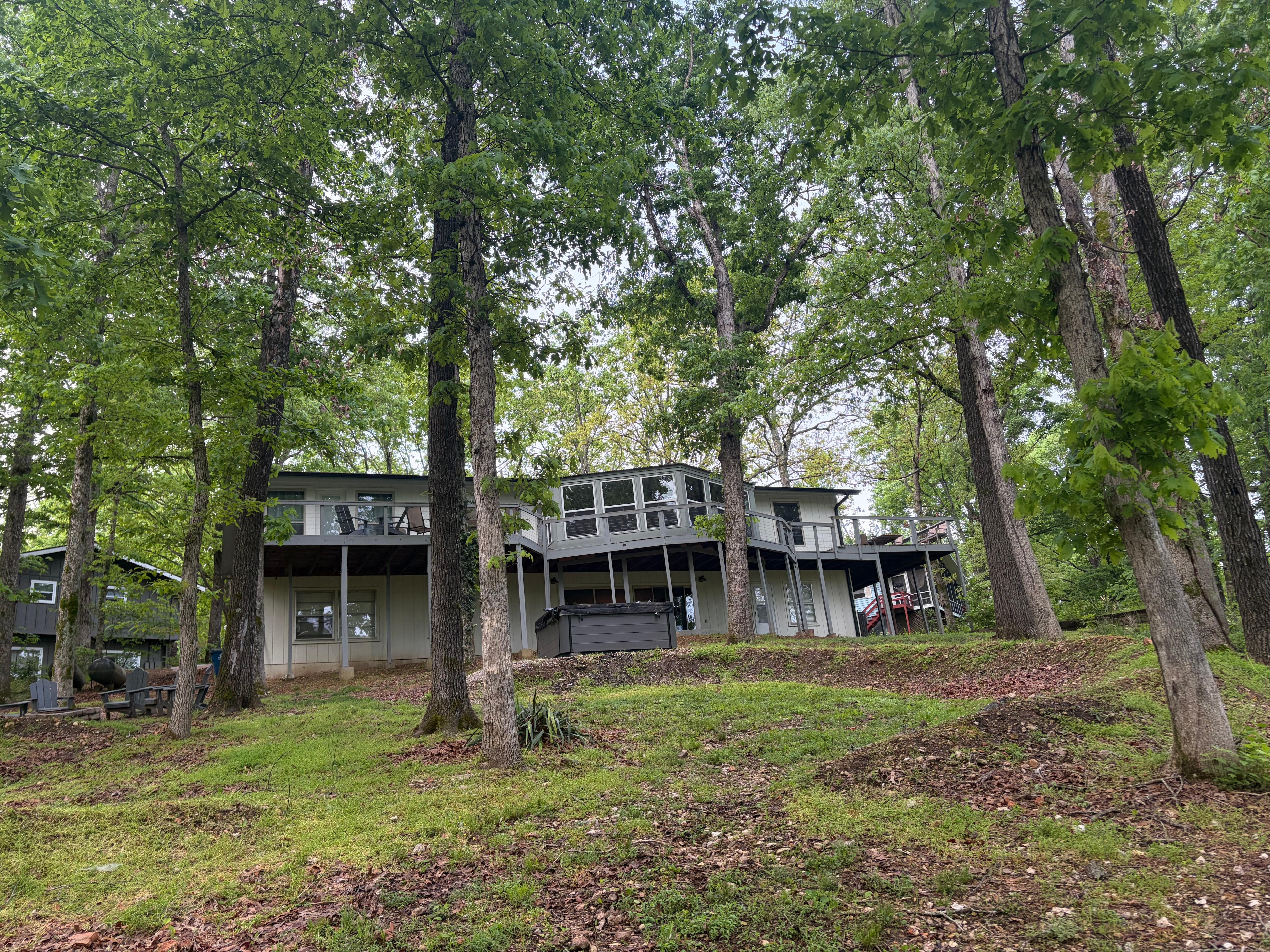 The house from the trail.
