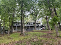 The house from the trail.