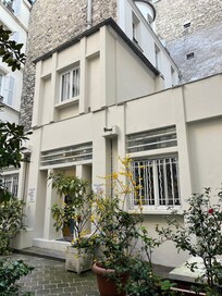 Looking at apartment from the courtyard