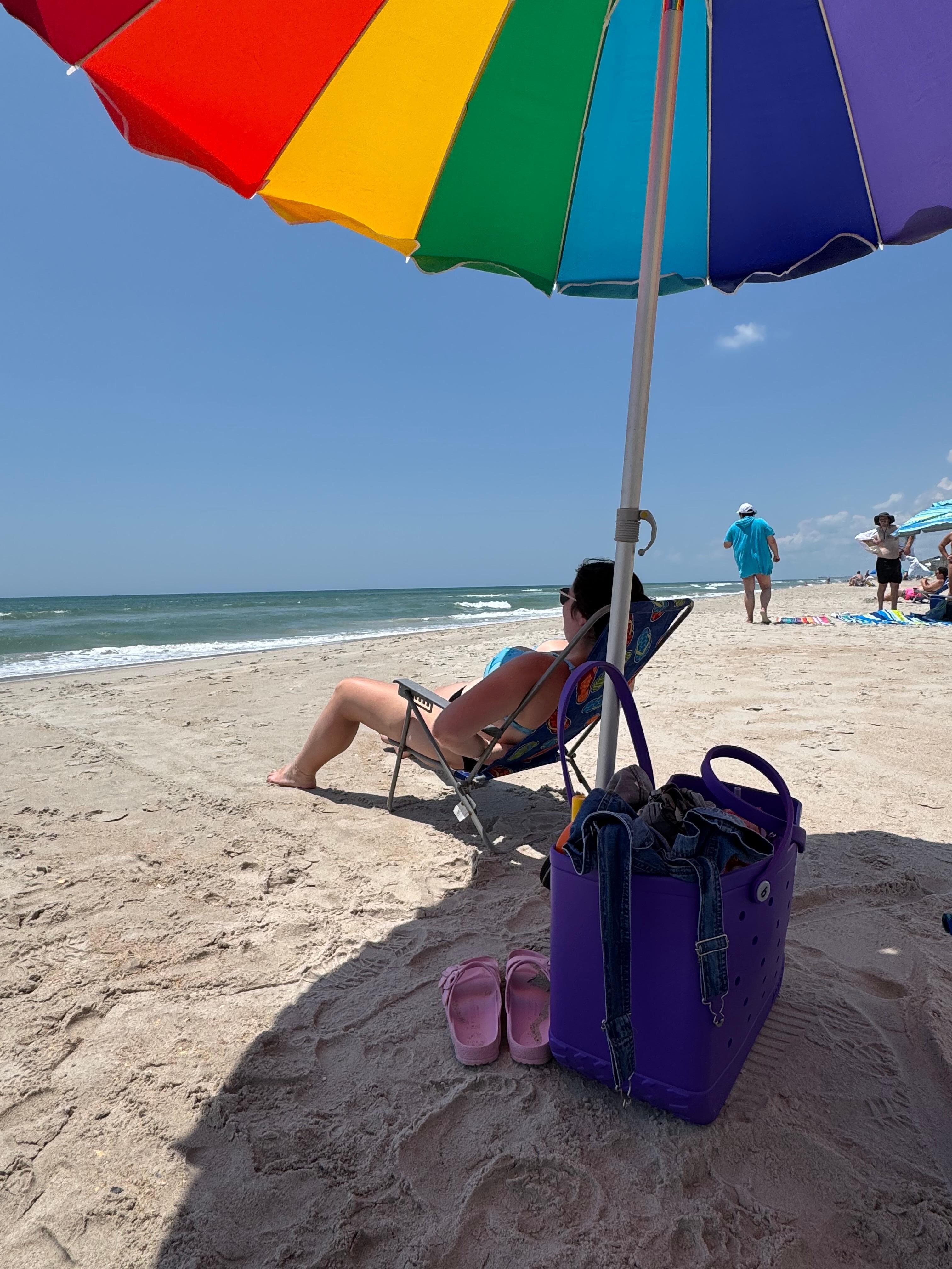 We loved that the beach was not crowded!