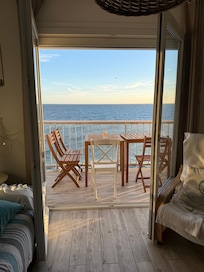 Blick aus dem Wohnzimmer