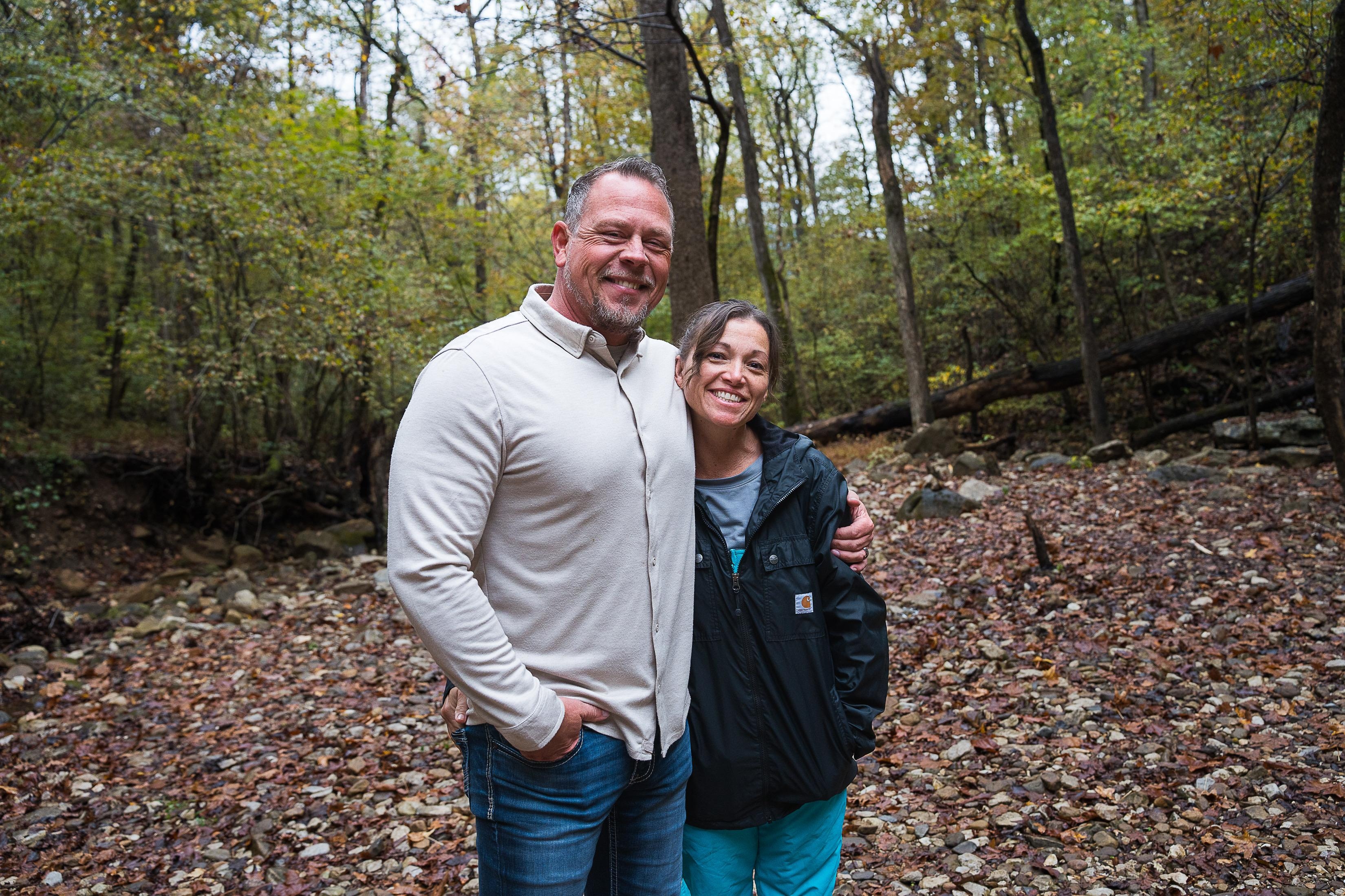 My fiance and I enjoying the view.