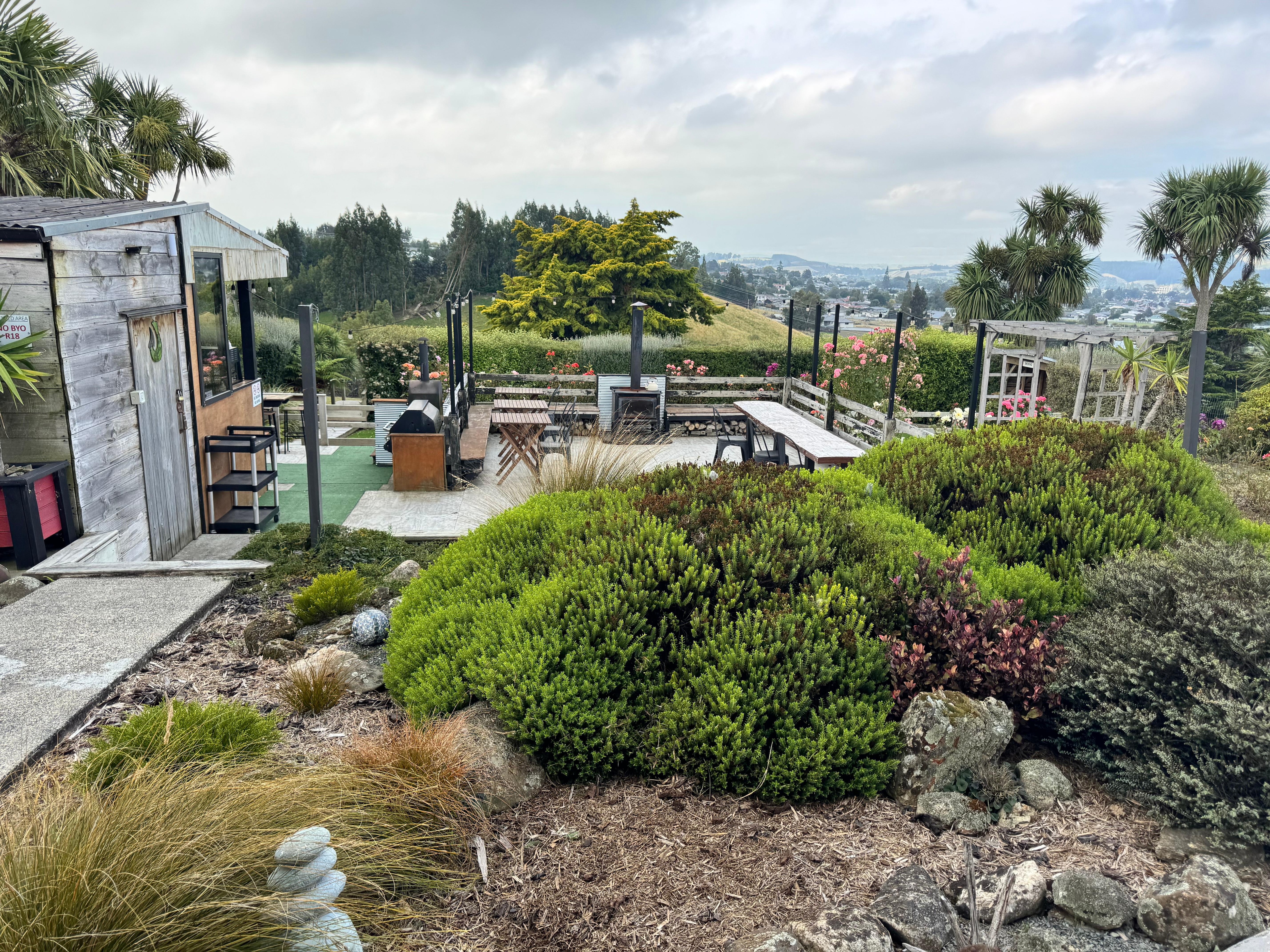 Beautiful gardens all around the property! 