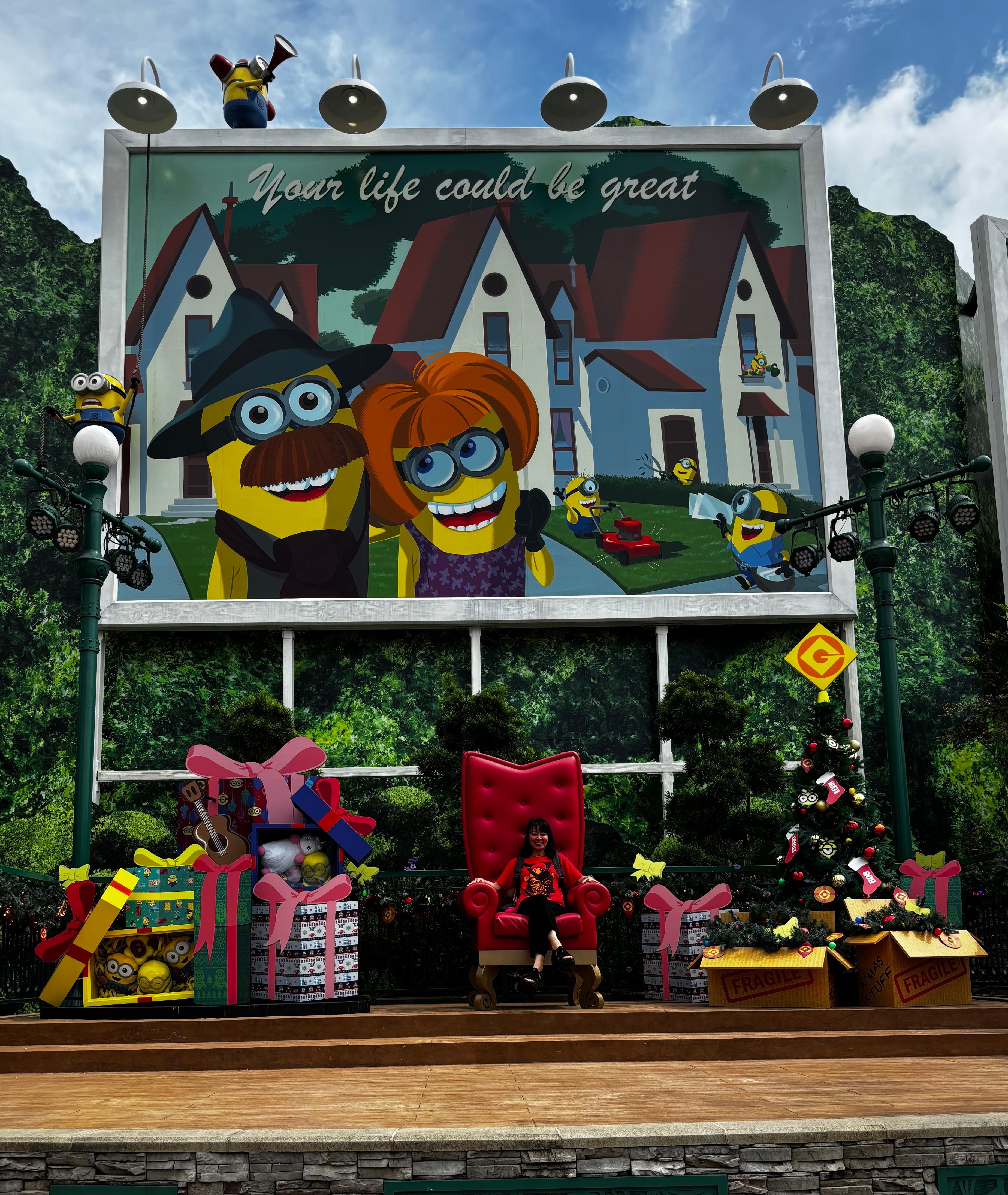 USSまでは歩いても行けるしセ ントーサエクスプレスでひと駅で便利です