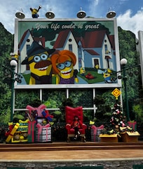 USSまでは歩いても行けるしセントーサエクスプレスでひと駅で便利です