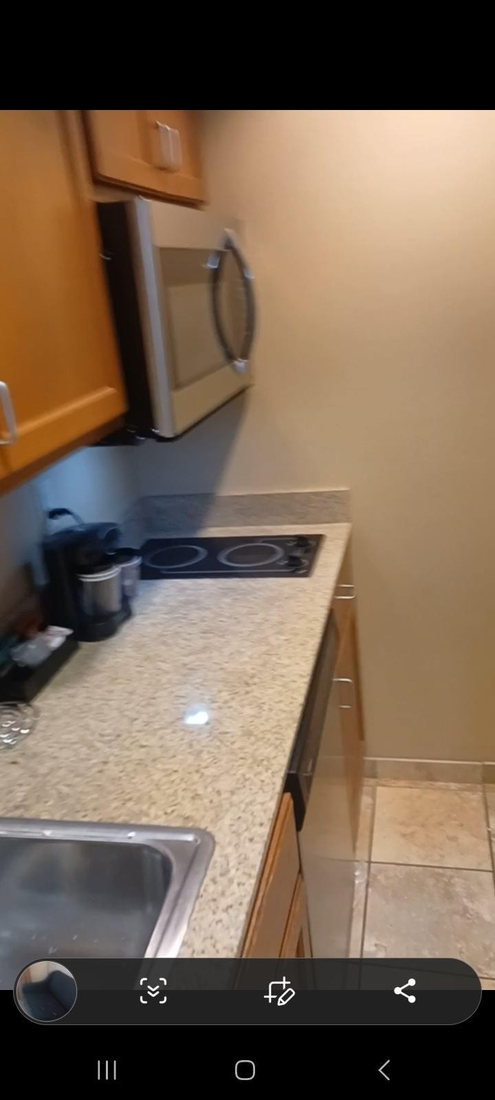 This a photo of the condition we left the room in with a timestamp.