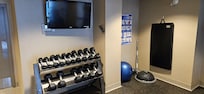 well equipped fitness room